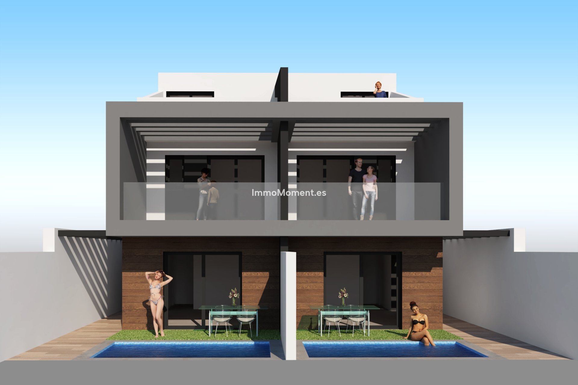 Neubau - Doppelhaushälfte - San Javier