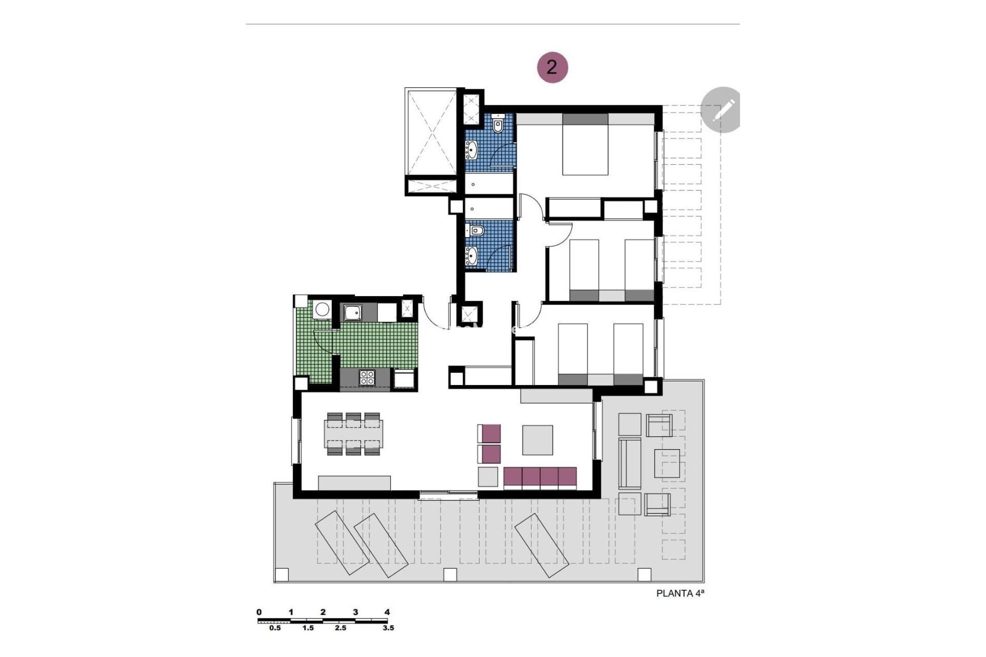 Revente - Appartement - Orihuela - Mil Palmeras