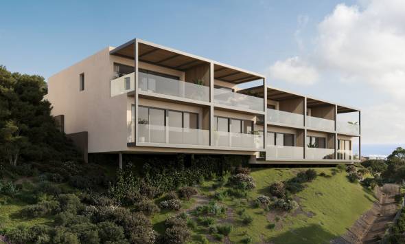 Rijtjeshuizen in Fuengirola met Uitzicht op Zee