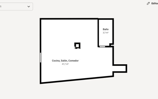 Revente - Maison mitoyenne - Intérieur                       - Monda